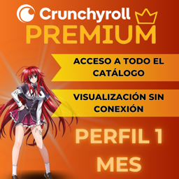 Imagen de CRUNCHYROLL 1 PERFIL- 1 MES SA