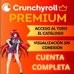 Imagen de CUENTA COMPLETA DE CRUNCHYROLL 1 MES SA