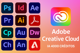 Imagen de ADOBE CREATIVE CLOUD + IA 4000 CREDITOS 1 MES