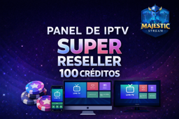 Imagen de PANEL DE IPTV "SUPERRESELLER" CON 100 CREDITOS