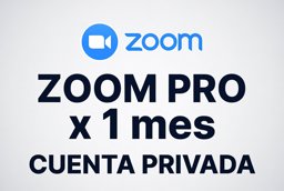 Imagen de ZOOM PRO CUENTA PRIVADA X 1MES