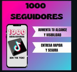 Imagen de SEGUIDORES TIK TOK